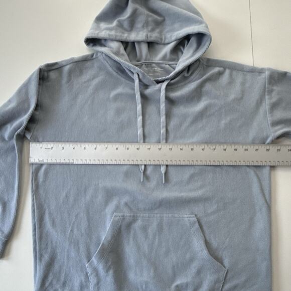 Marc New York Andrew Marc Serenity Blue Hoodie Pullover Sweatshirt Size M - Picture 10 of 13